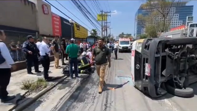 Seis Personas Lesionadas Deja Volcadura De Un Veh Culo De Transporte