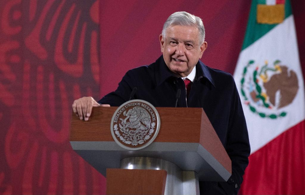 El Presidente Andrés Manuel Lñopez Obrador, en su conferencia matutina del 23 de diciembre.