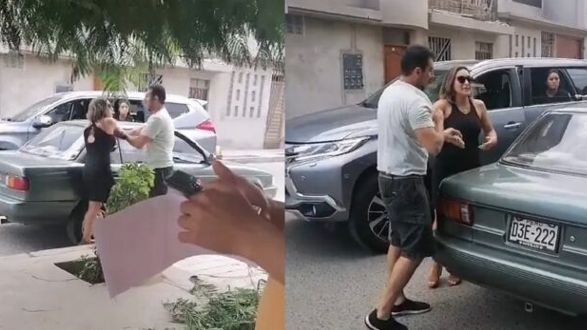 Mujer sorprende a su esposo con la amante y le dice: "Te vas de la casa"