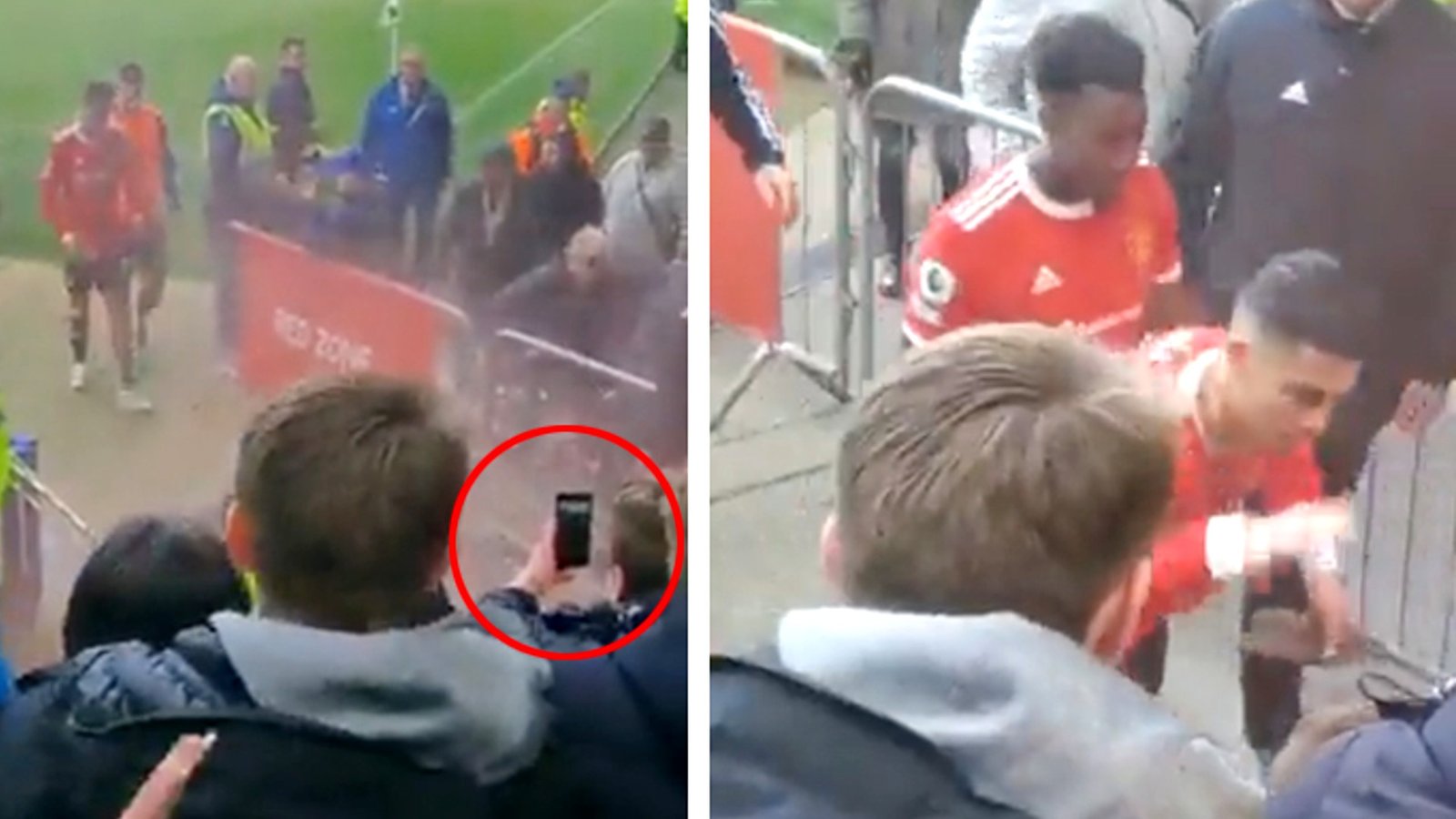 VIDEO: Cristiano Ronaldo agrede a un niño y le destroza el celular