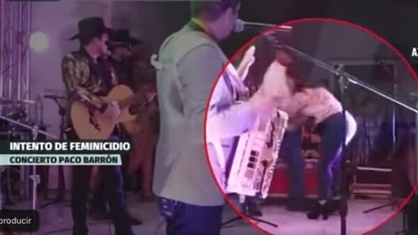 Mujer es apuñalada por su ex esposo en pleno concierto de Paco Barrón en Nuevo León