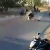 VIDEO: Dos jóvenes pierden la vida tras terrible impacto en moto de frente