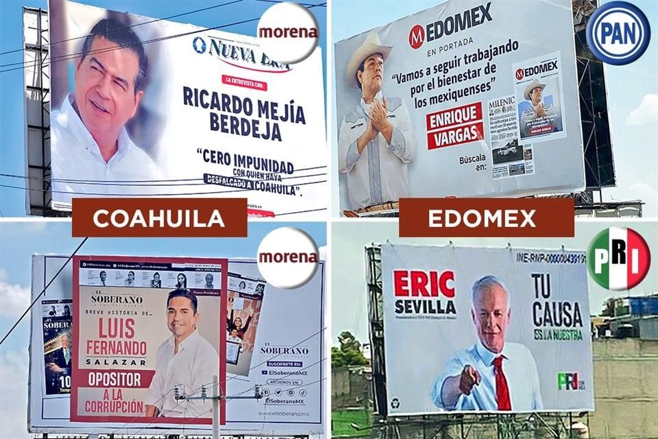 En Edomex y Coahuila arrancan campañas 11 meses antes burlando a las autoridades electorales