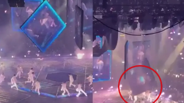 VIDEO: Cae pantalla gigante y golpea brutalmente a un grupo de bailarines en pleno show