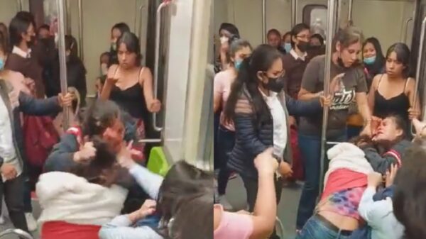 Surge nuevo video de la sangrienta pelea entre dos mujeres en el metro de la CDMX