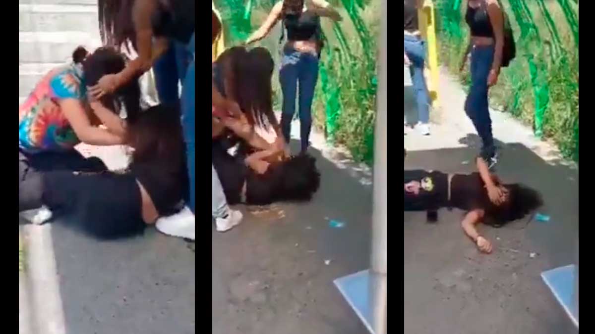 IMÁGENES FUERTES: Jóvenes agrenden brutalmente a alumna de la UANL y la rematan con patada en la cabeza