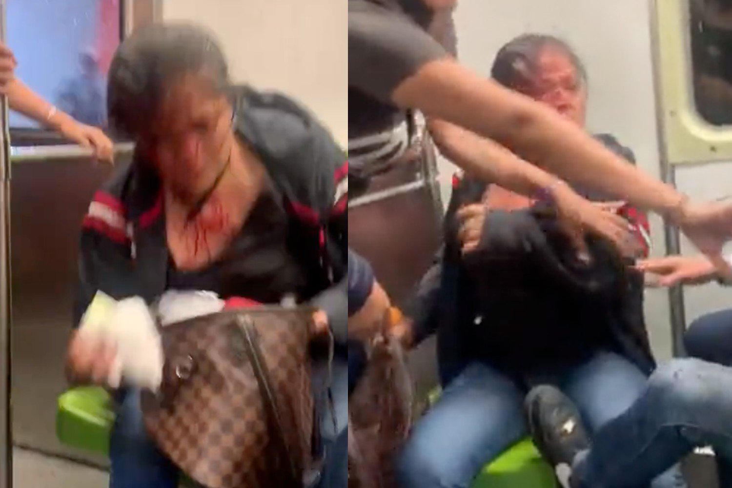 VIDEO: Mujeres protagonizan brutal y sangrienta pelea en el metro de la CDMX