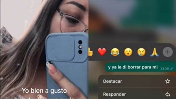 Jovencita manda foto íntima a chat familiar y al intentar borrarla la elimina sólo para ella