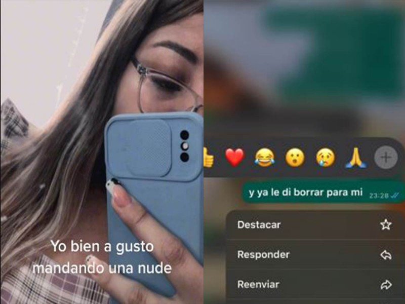 Jovencita manda foto íntima a chat familiar y al intentar borrarla la elimina sólo para ella