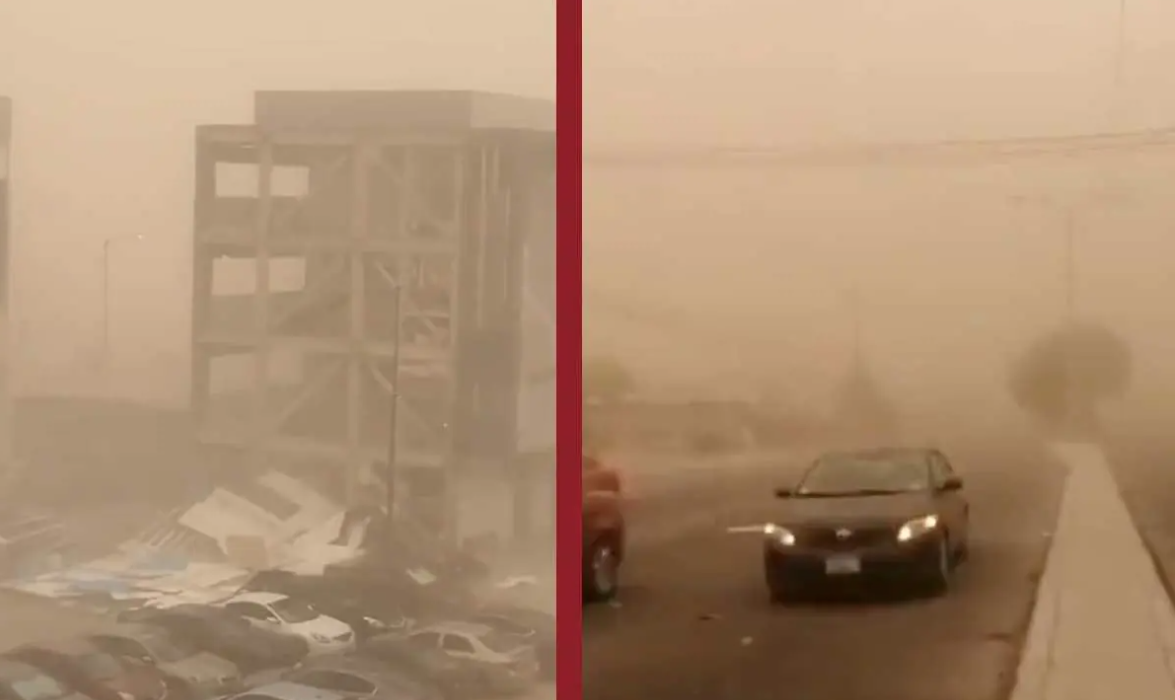 VIDEO: Impresionante tormenta de polvo cubre Mexicali