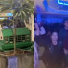 VIDEO: Jóvenes arman pachangón arriba de un microbús y se hacen virales