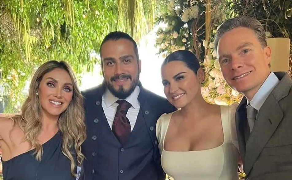 Impresionante detalle en el cuerpo de Anahí se roba las miradas en la boda de Maite Perroni