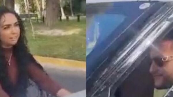 VIDEO: Conductor trata de atropellar a una mujer para escapar de un choque