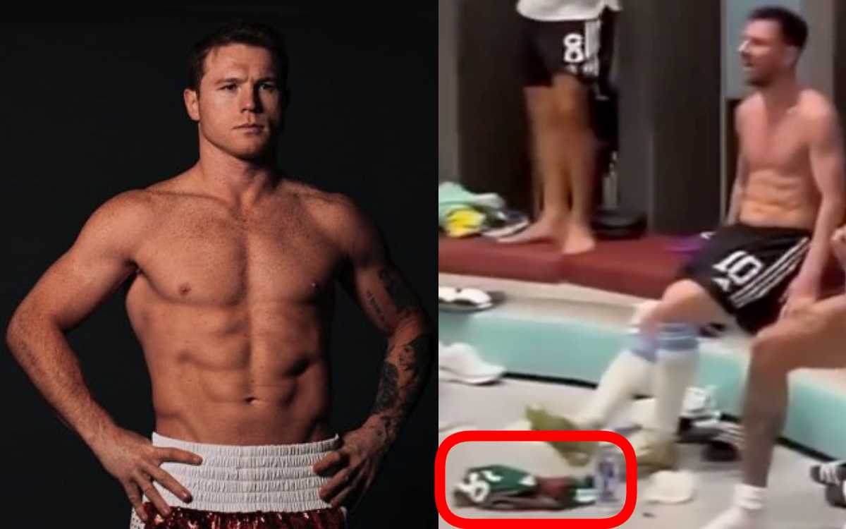 El Canelo Álvarez amenaza a Messi por 'limpiar el piso' con la playera de México