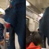 VIDEO: ¡Como en el Titanic! Hombres pelean en el metro de la CDMX y músico no deja de tocar