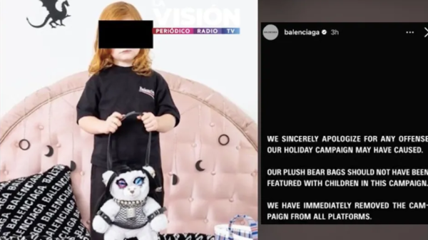 Balenciaga se pone en la mira por su polémica campaña con niños y objetos sadomasoquistas