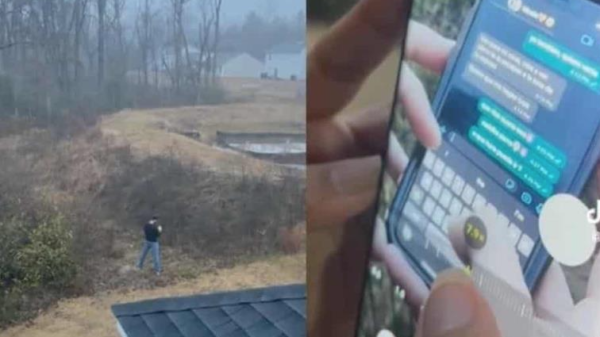 VIDEO: Mujer le hace zoom a su celular para espiar a su pareja y lo descubre siendo infiel