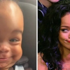 Rihanna muestra por primera vez el rostro de su hijo y el parecido es sorprendente