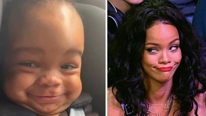 Rihanna muestra por primera vez el rostro de su hijo y el parecido es sorprendente