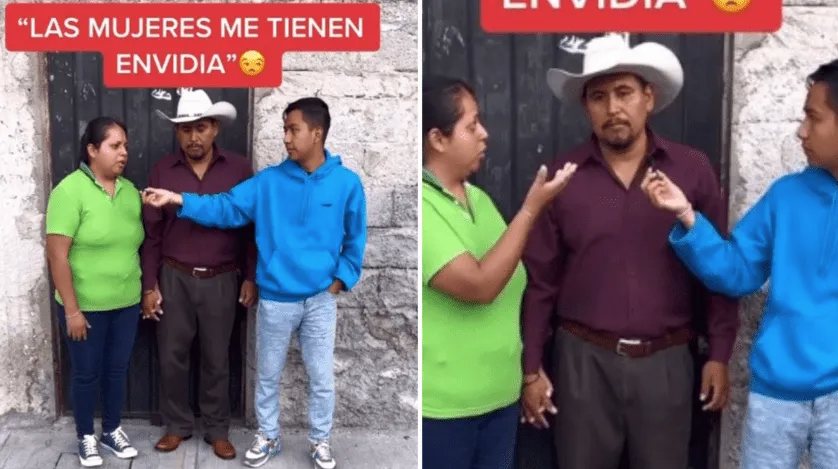 VIDEO: Mujer impide que su novio salga a la calle por guapo, "Es tallado por los mismos dioses"