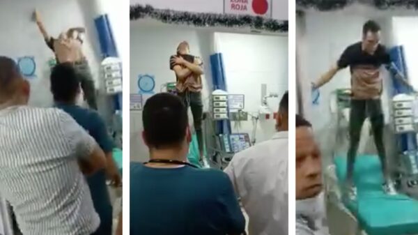 VIDEO: Joven poseído causa pánico en un hospital y los médicos estaban aterrados