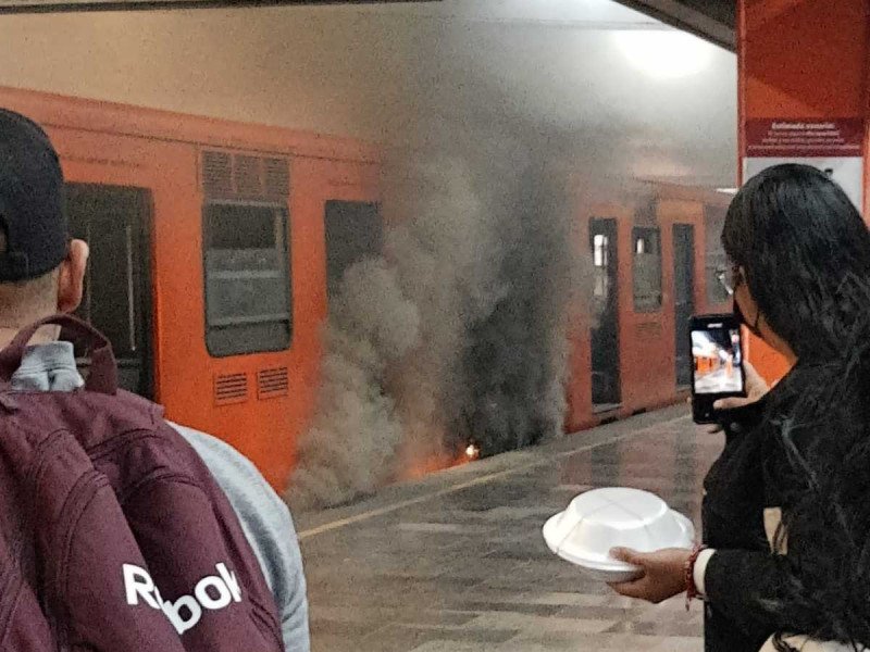 VIDEO: Se incendia tren en la estación Politécnico de la Línea 5 del Metro CDMX