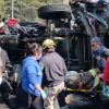 VIDEO: Volcadura de camión de bomberos deja tres lesionados en Magdalena Contreras
