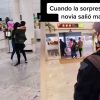 VIDEO: Joven quería sorprender a su novia en el aeropuerto pero la descubre con el amante
