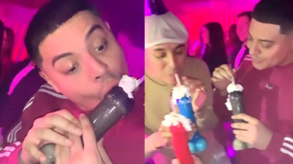 Eduin Caz es grabado lamiendo exótica bebida en un antro gay y da la cara ante las pruebas