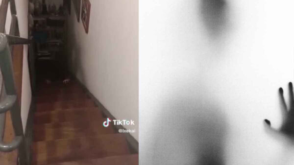 VIDEO: Joven capta espectrales manos en las escaleras de su casa