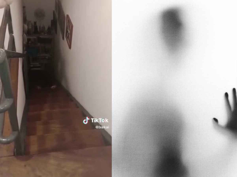 VIDEO: Joven capta espectrales manos en las escaleras de su casa