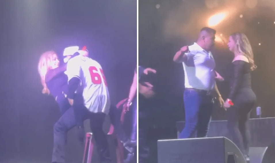 VIDEO: Hombre enfurece con su esposa por 'perrear' con el payaso Brincos Dieras y la baja del escenario