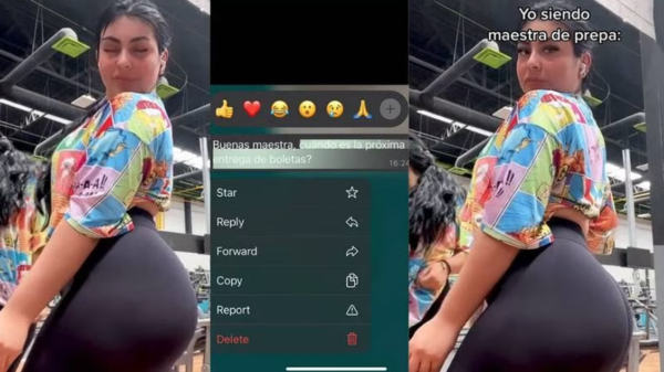 Sexy maestra exhibe los mensajes extra-académicos que le envían los padres de familia