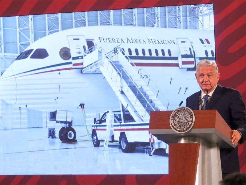 AMLO asegura que hay una posibilidad de vender el avión presidencial