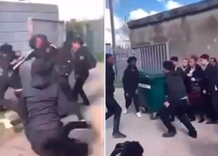 VIDEO: Estudiante se enfrenta a 5 agresores y los deja sembrados en el suelo