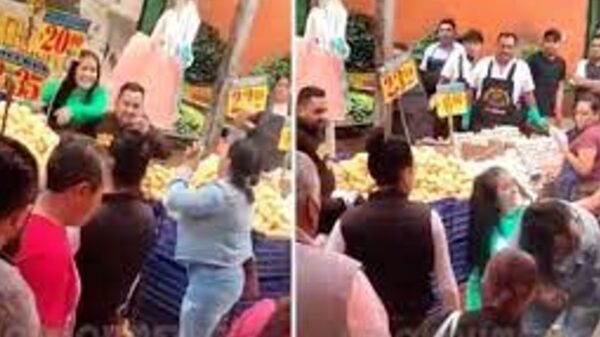 VIDEO: Mujeres se garran del chongo y a papazos en plena Central de Abastos
