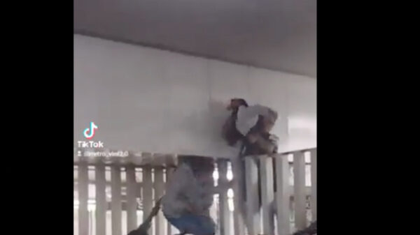 VIDEO: Padre rescata a su hijo en medio de una estampida humana en el Metro Pantitlán