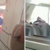 La verdad detrás del video donde un pasajero abre la puerta de emergencia en pleno vuelo