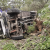 Sale a la luz video del camión que cayó a un barranco en la Picacho-Ajusco