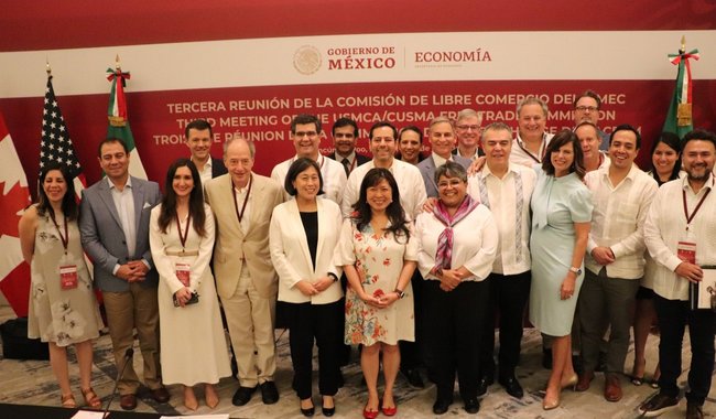 México recibe a autoridades de Estados Unidos y Canadá para celebrar la Comisión de Libre Comercio del T-MEC