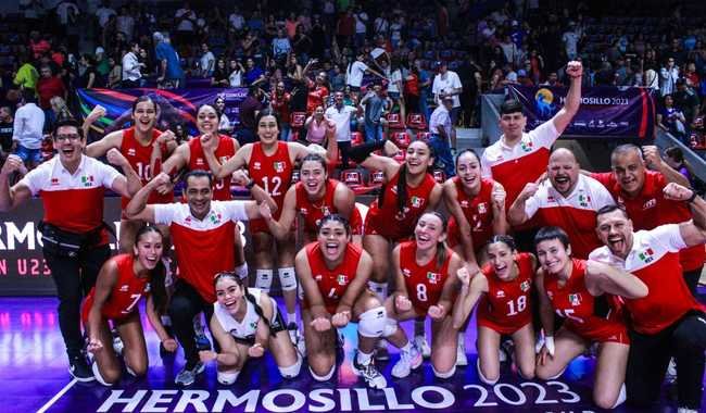 México gana medalla de plata en Copa Panamericana Femenil sub-23 de voleibol de sala