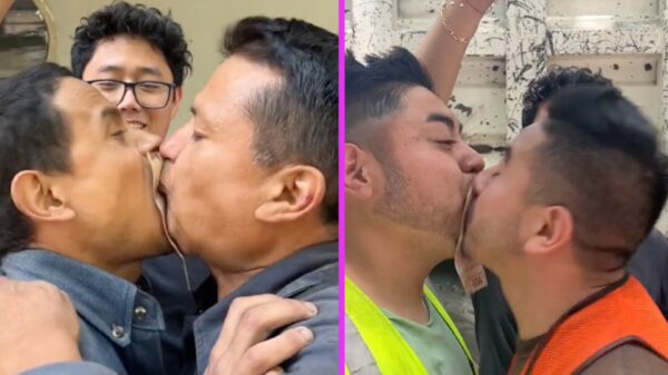 VIDEO: Sensuales juegos entre albañiles terminan con final feliz en plena calle