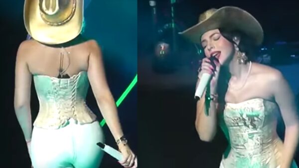 Video de Ángela Aguilar en mallones siembra la duda, ¿estaba cantando sin ropa interior?
