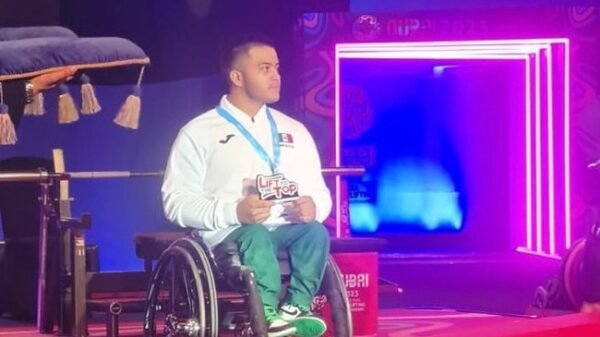 Andrik Martínez obtiene plata en Campeonato Mundial de Para Powerlifting