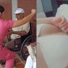 VIDEO: Sexy enfermera le hace candente baile a adulto mayor para alegrarlo