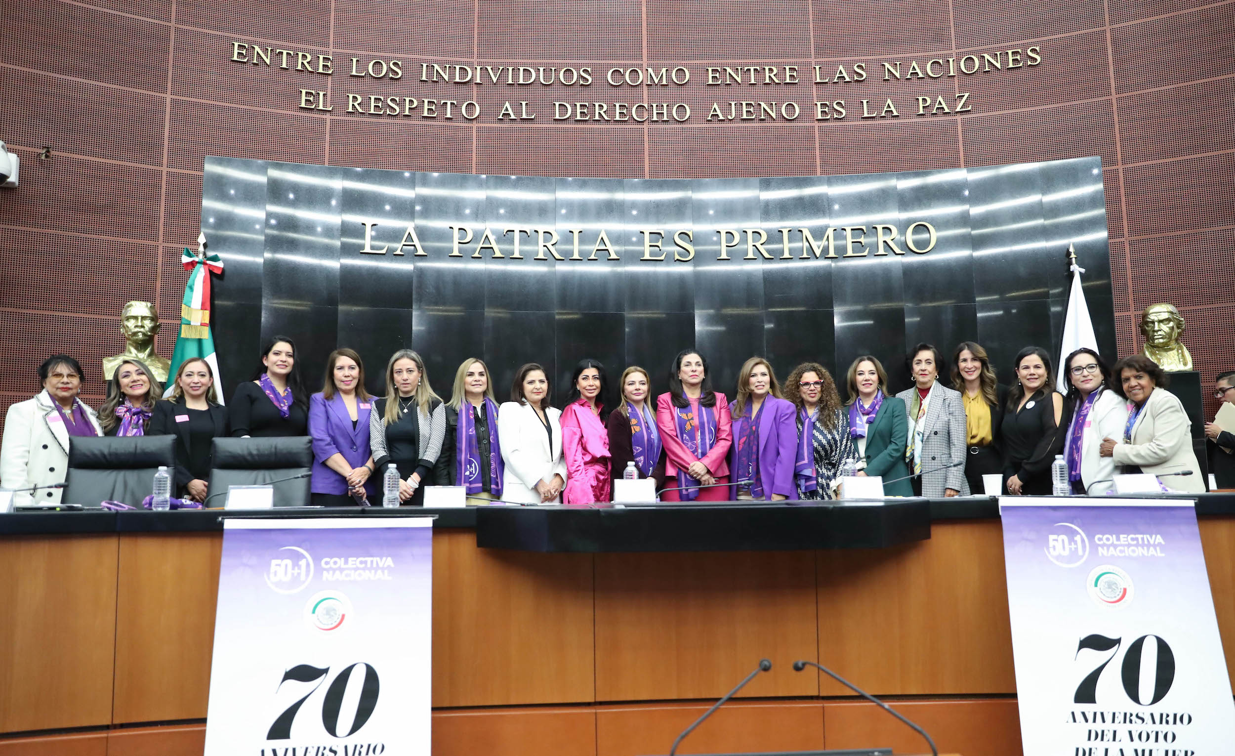 Conmemoran en el Senado de la República 70 Aniversario del Voto de las Mujeres