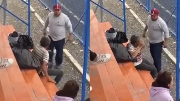 VIDEO: Hombre golpea a abuelito arteramente por festejar un gol de su equipo