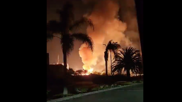 Difunden videos de la terrible explosión de una subestación de la CFE en Juriquilla