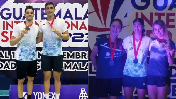 Con oro, plata y dos bronces, bádminton mexicano destaca en Serie Internacional en Guatemala