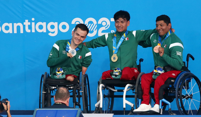 'Tritones' dominan podio en Santiago 2023; aportan quinto oro para México en los Juegos Parapanamericanos